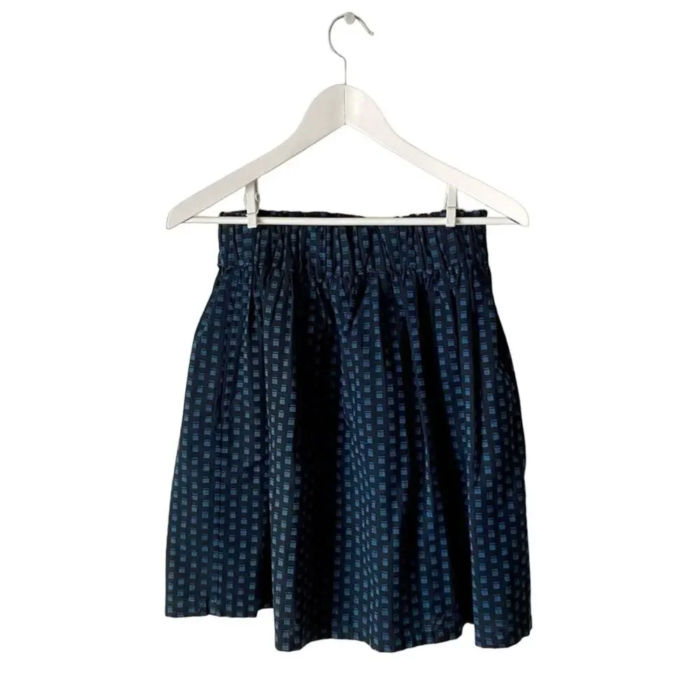 Gypsy Vintage Patterned Black And Blue Skirt Size Small